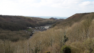 Lower Solva from Moelfro March 2020